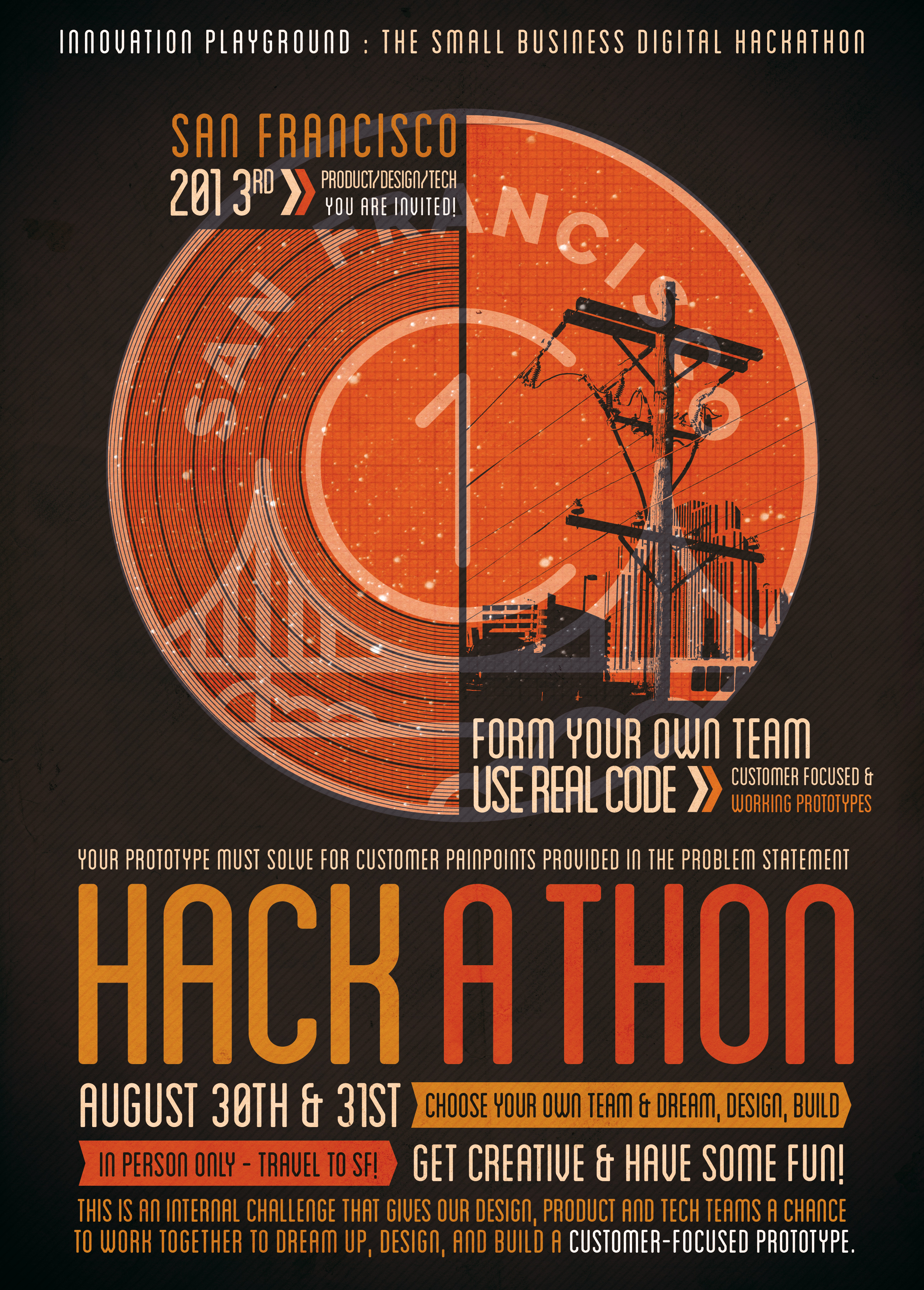 A C1 Hackathon Flyer I made!