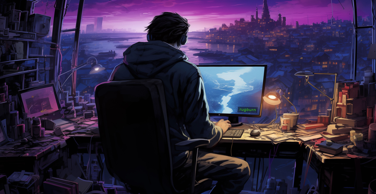 Hacker at Night